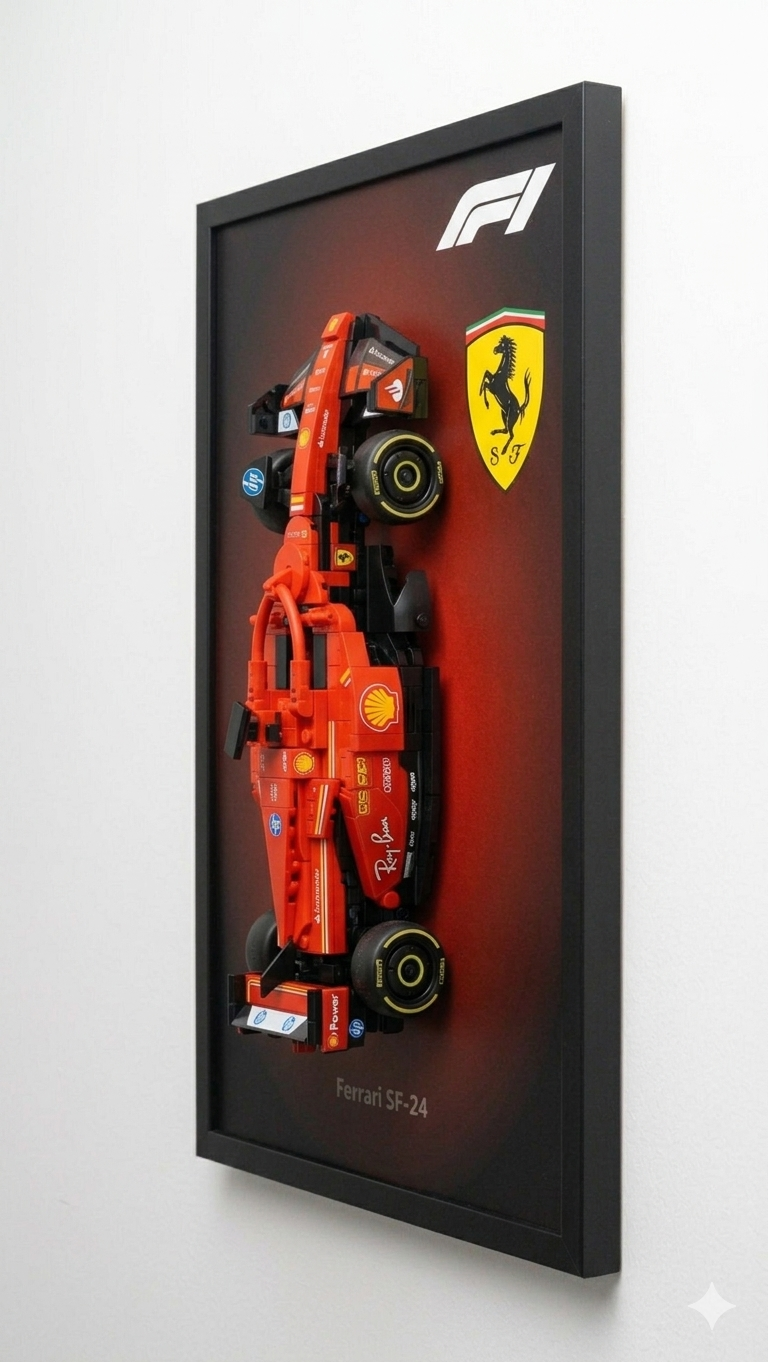 Domina la Pista: Quadro 3D Ferrari SF-24 – Formula 1 Edition (A3)
