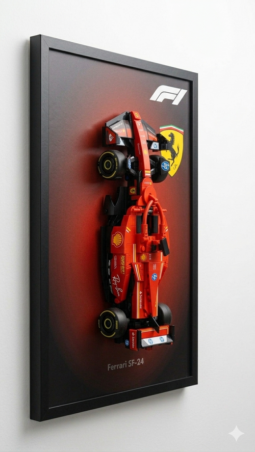 Domina la Pista: Quadro 3D Ferrari SF-24 – Formula 1 Edition (A3)