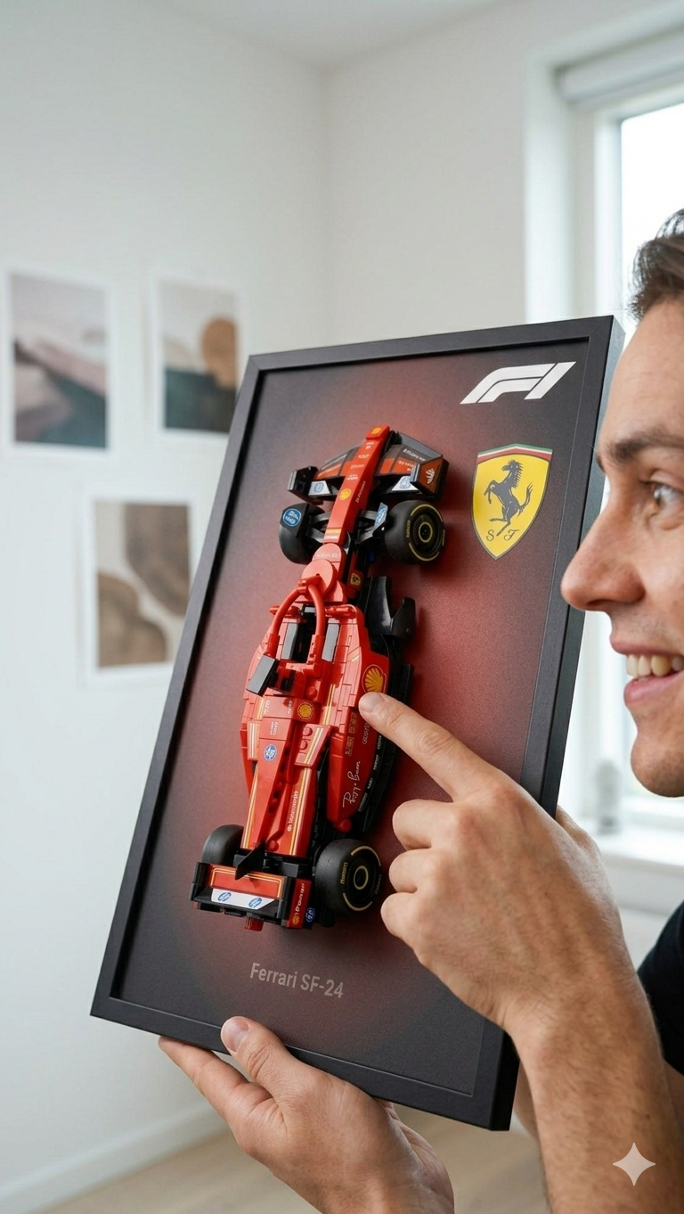 Domina la Pista: Quadro 3D Ferrari SF-24 – Formula 1 Edition (A3)